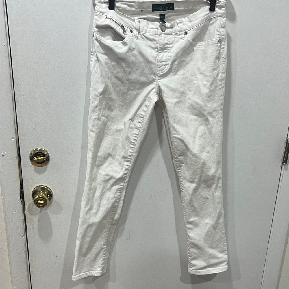 Lauren Ralph Lauren White Women Jeans